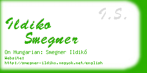 ildiko smegner business card